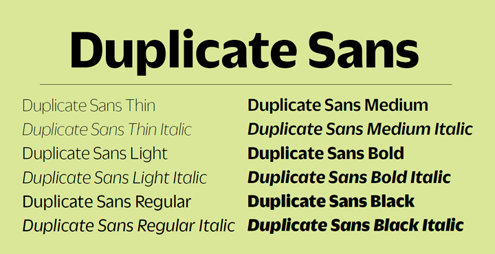 Duplicate Sans