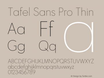 Tafel Sans Pro: download for free and install for your website or Photoshop.