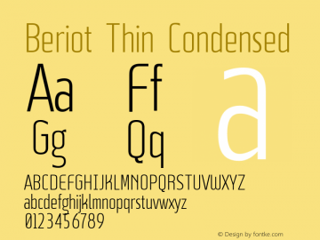 Beriot Condensed