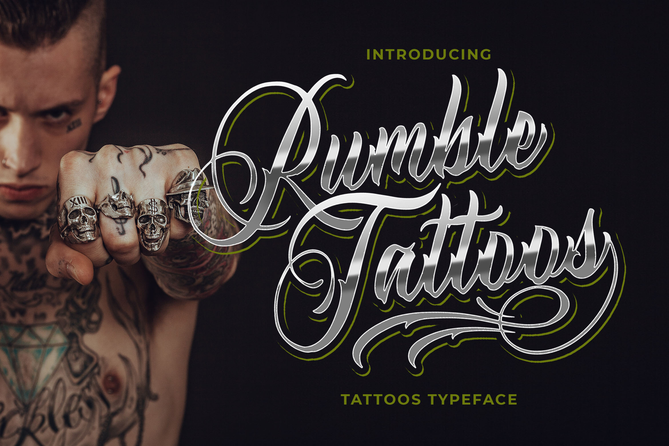 Rumble Tattoos: download for free and install for your website or Photoshop.