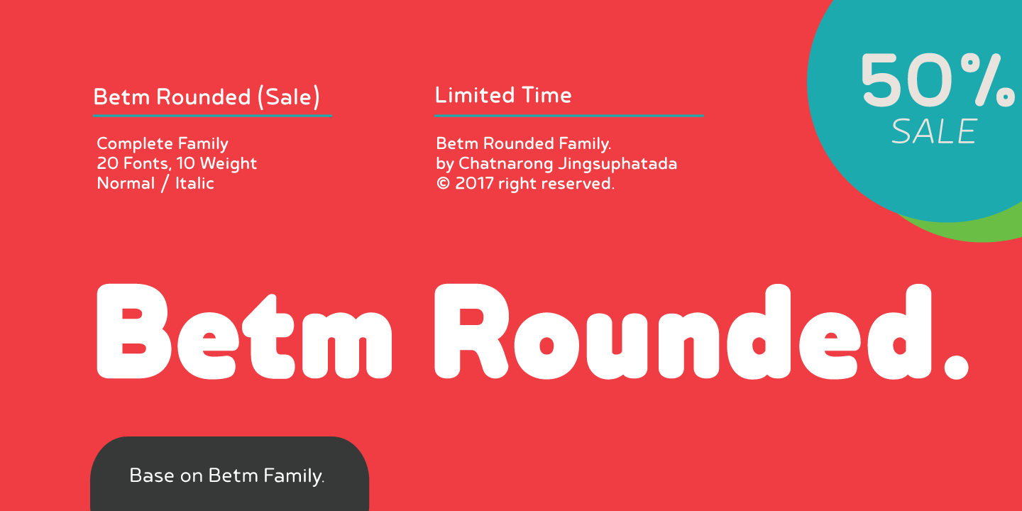 Betm Rounded: download for free and install for your website or Photoshop.
