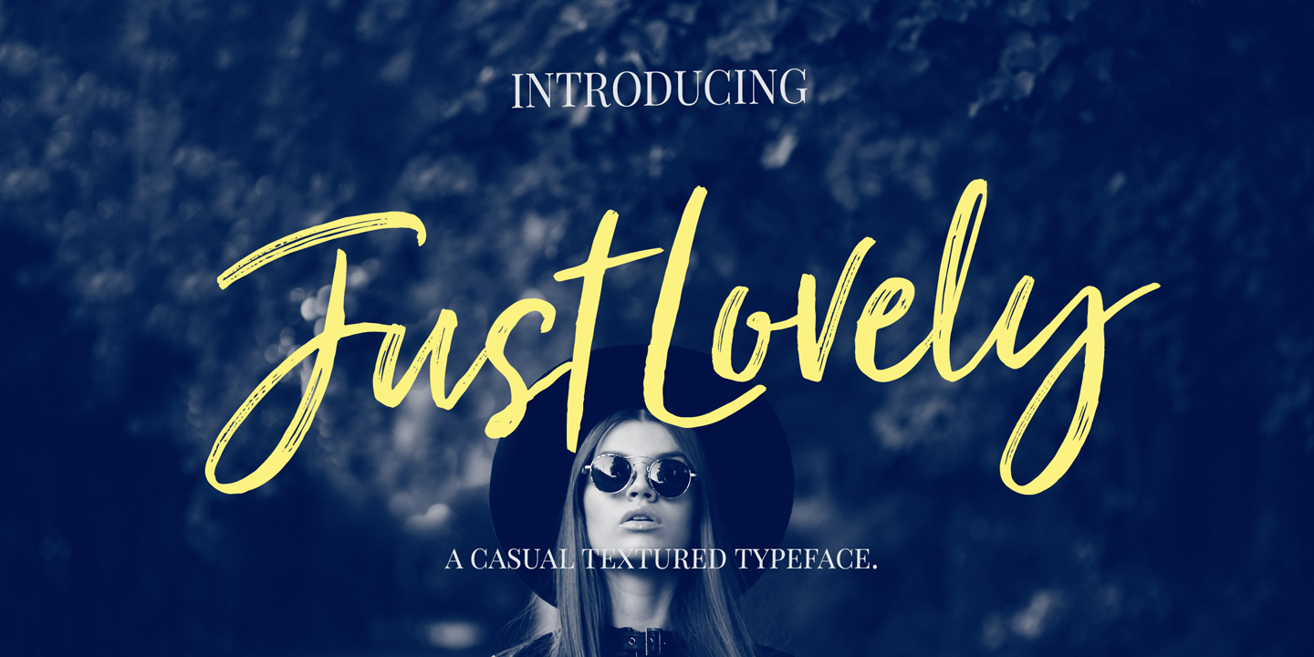 Just Lovely: download for free and install for your website or Photoshop.