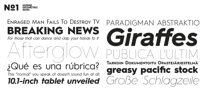 Hurme Geometric Sans No.2