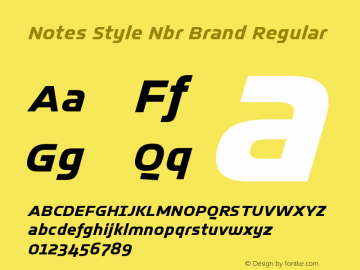 Notes Style Nurburgring Brand