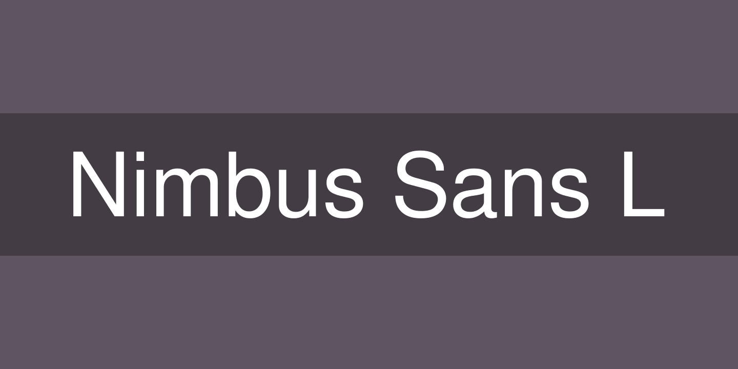 Nimbus Sans L