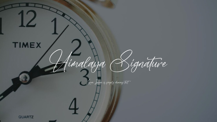 Himalaya Signature