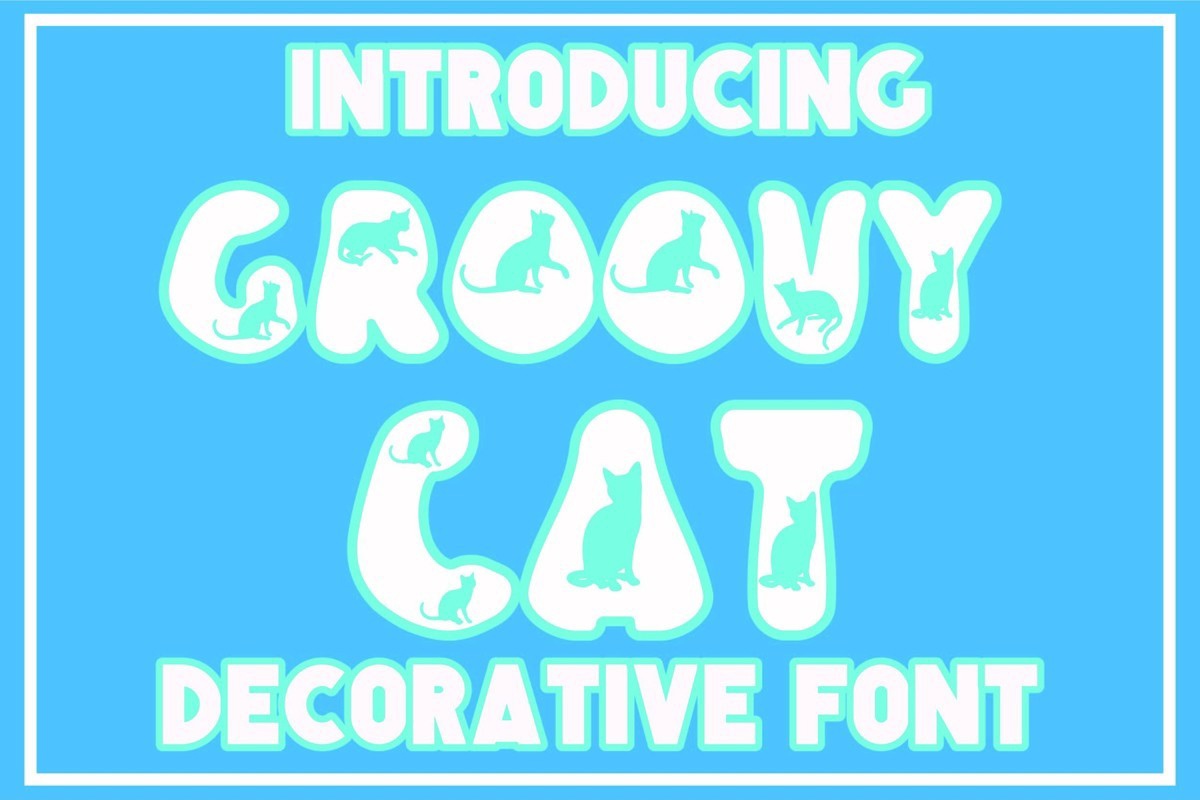 Groovy Cat: download for free and install for your website or Photoshop.