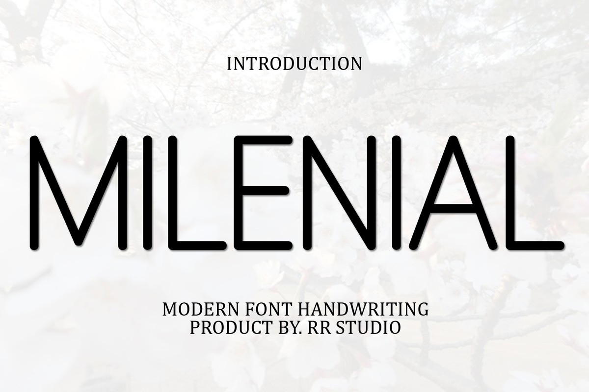 Milenial: download for free and install for your website or Photoshop.